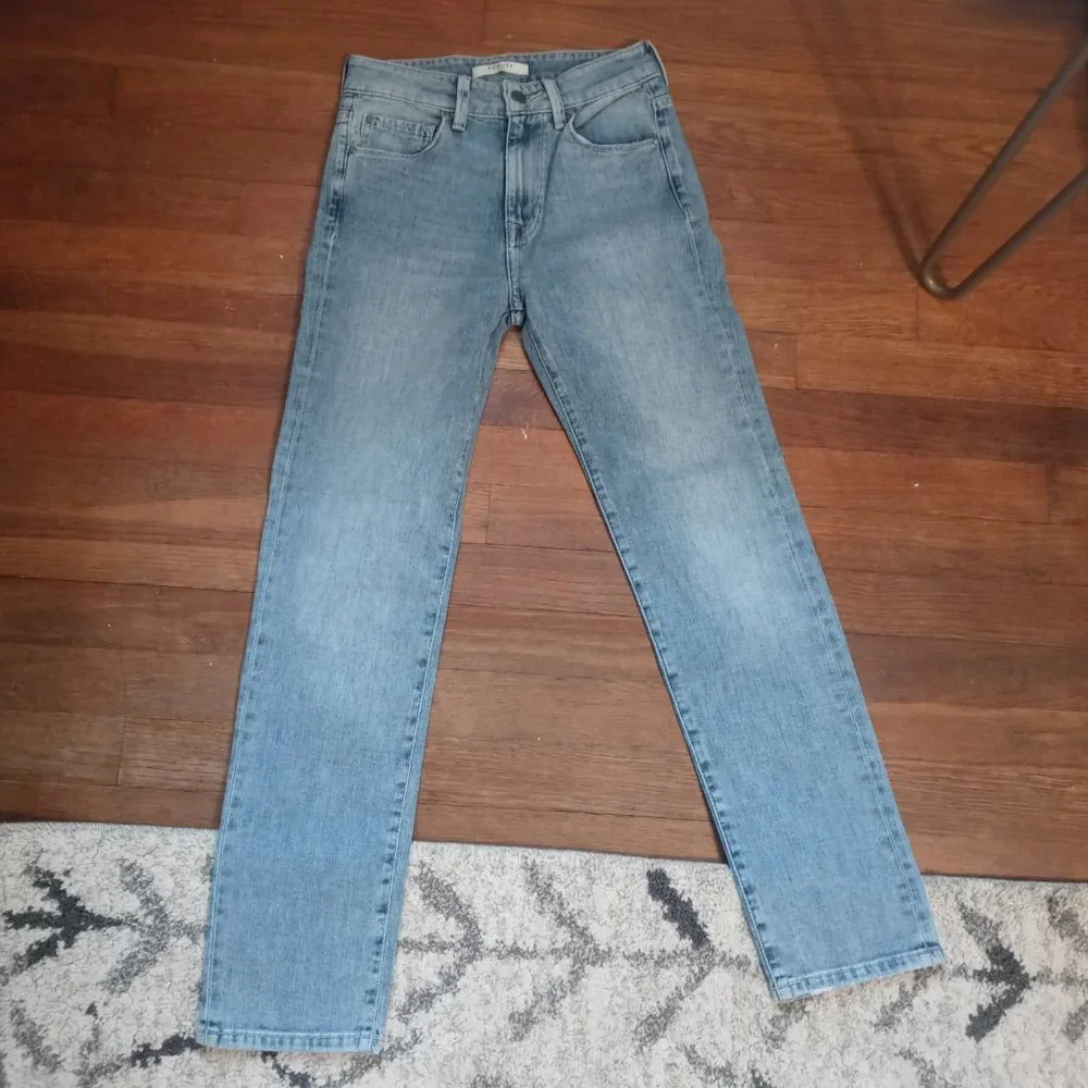 NWT FIDELITY cher high slim straight crop (sz23) - Picture 1 of 8